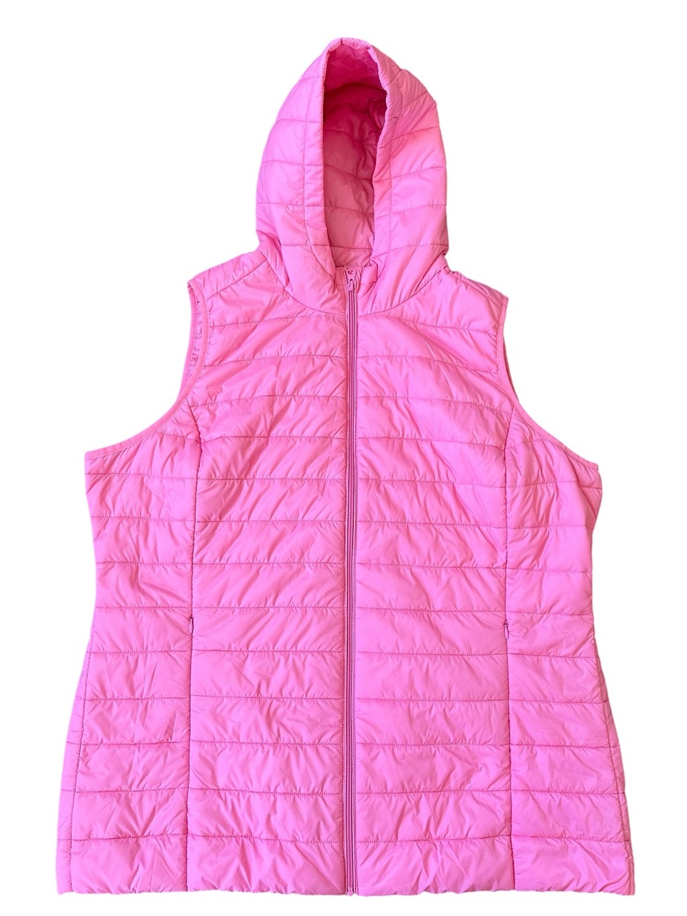 Torrid Lightweight Packable Hooded Zip Up Puffer Vest in Pink Size 2 / 2X